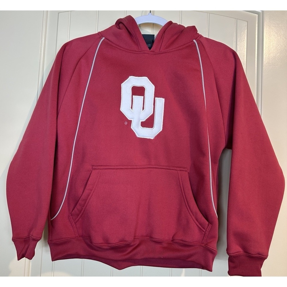 University of Oklahoma Sooners OU Hoodie Sweatshirt kids size 12 - 14 Large